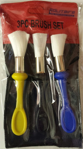 50 Sets of PARUU® Set of 3 Soft plastic Hair Brush Clean Repair Tool For Jewelry Watch Dial ST701 b2b deal - PARUU INC