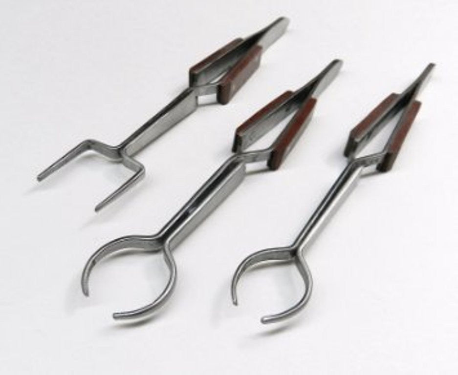 PARUU® 3 piece set of fiber grip tweezers in round oval square shapes st1007-set - PARUU INC