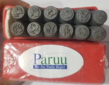 Load image into Gallery viewer, PARUU® Zodiac sign Punch Stamp 12 pc Set st1021-6mm - PARUU INC
