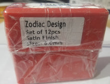 Load image into Gallery viewer, PARUU® Zodiac sign Punch Stamp 12 pc Set st1021-6mm - PARUU INC
