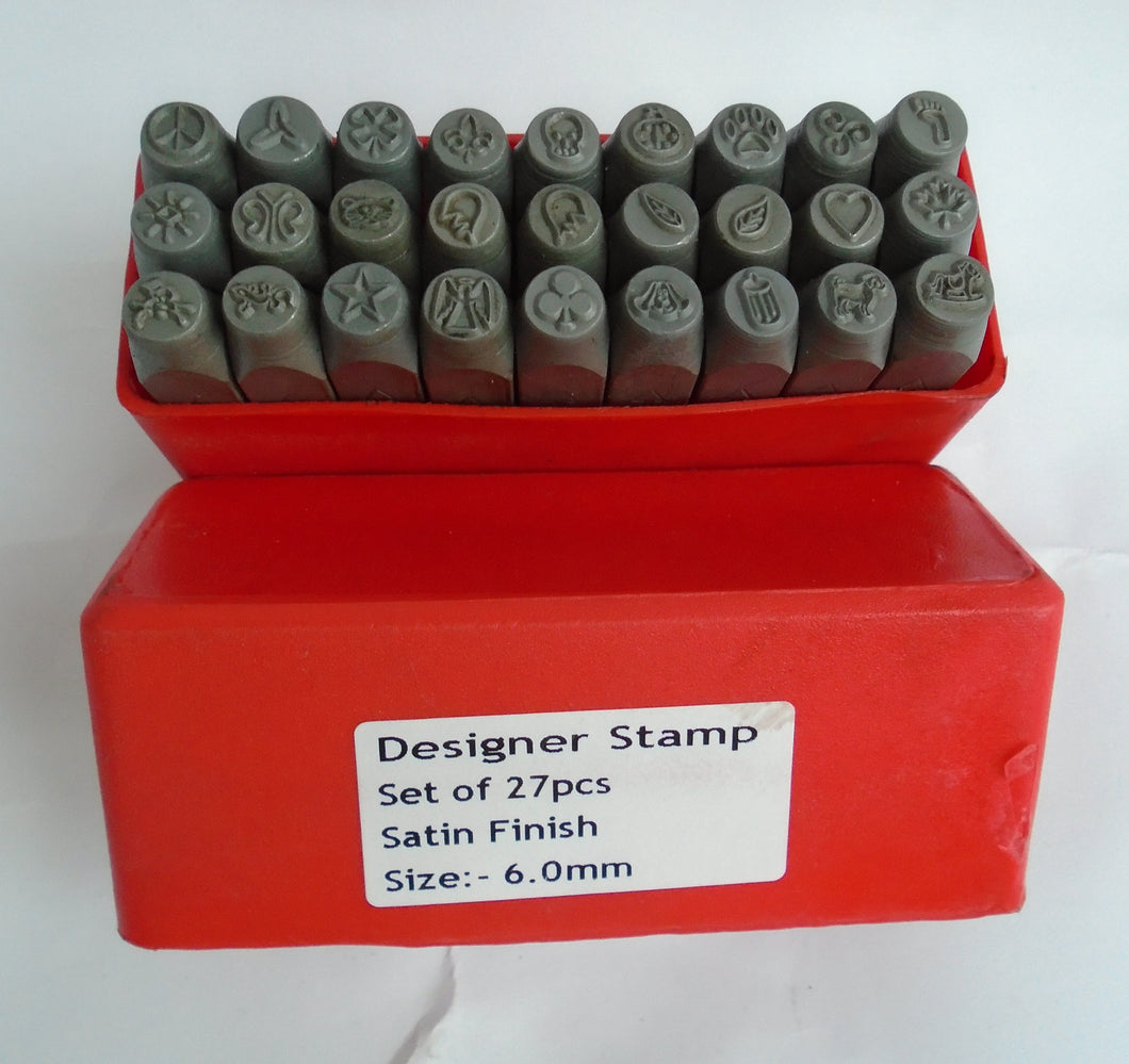 PARUU® Designer sign Punch Stamp 27 pc 6mm Set st1022 - PARUU INC