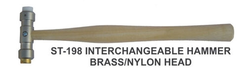 PARUU® Brass & Nylon head Interchangeable Hammer st198 - PARUU INC