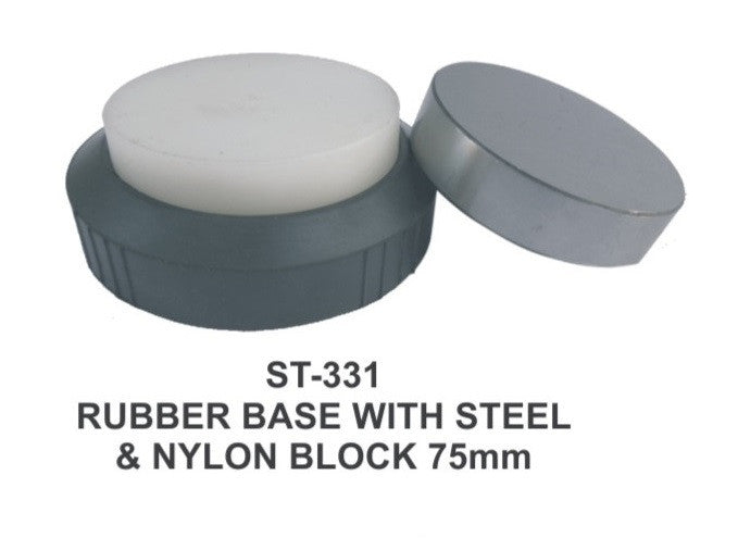 PARUU® STEEL AND NYLON BLOCK WITH RUBBER BASE ST331 - PARUU INC