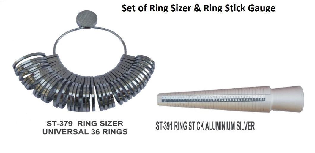 PARUU® Set of Ring stick and Ring sizer st379-391 - PARUU INC