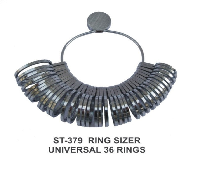 PARUU® Universal 36 Pcs Metal ring sizer set st379 - PARUU INC