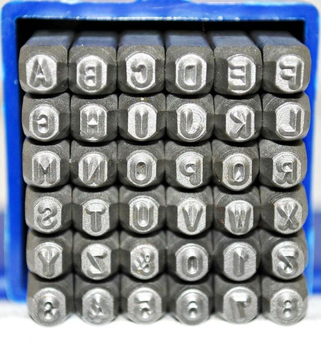 PARUU® 36 Piece Letter & Number Punch Set For Stamping Metal 1mm st469-1mm - PARUU INC