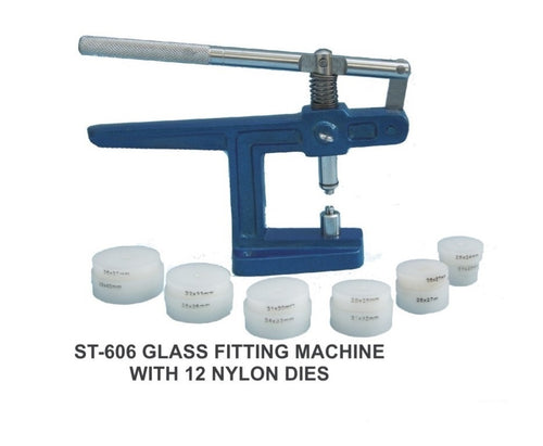 Watch Glass and Back Case Fitting Machine with 12 Nylon Dies ST606 - PARUU INC