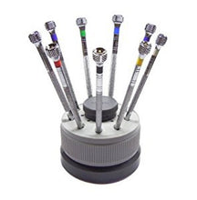 Load image into Gallery viewer, PARUU® 9 pc screw driver set with revolving stand light st663 - PARUU INC
