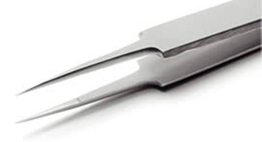 Straight Fine Tip Tweezer 5 made with Stainless steel Tool ST7 - PARUU INC