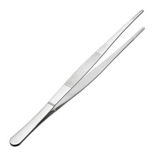 Load image into Gallery viewer, Paruu 8 inch Stainless Steel Straight Blunt Tweezers Serrated Tip st87-8 inch - PARUU INC
